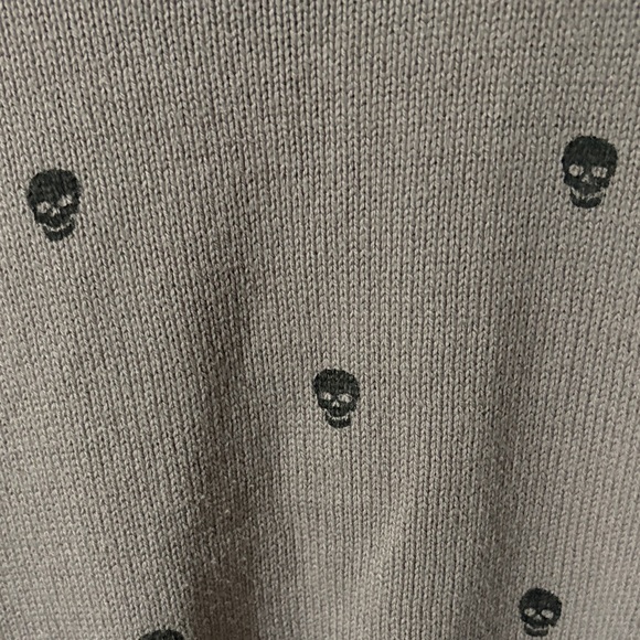 Sincerely Jules Lavender Sweater with Black Skull Accents - Picture 6 of 7